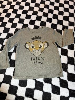 Future King Simba Graphic Long-Sleeve Tee - Gray